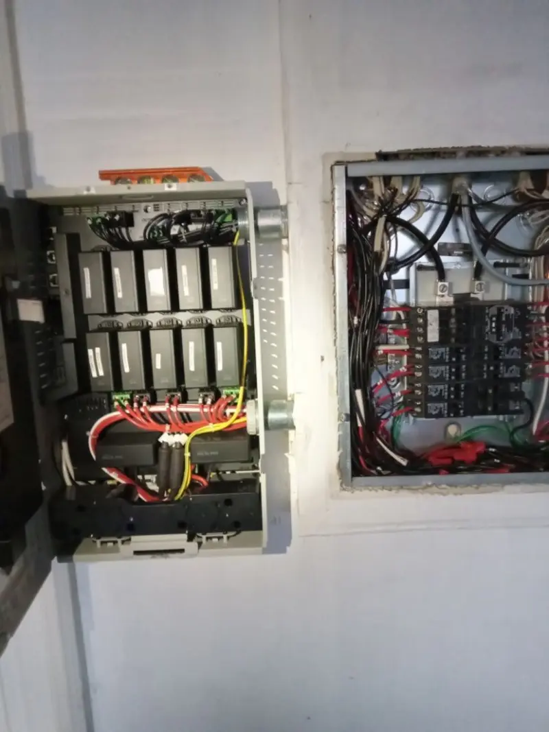Electrical panel upgrade completed for Security Camera Wiring in Ellisburg